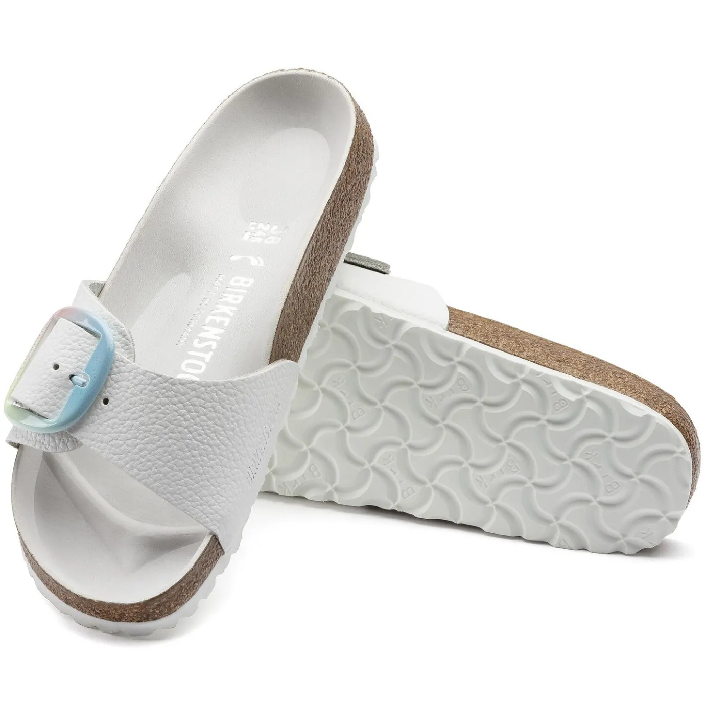 Birkenstock One-Strap Sandals<Madrid Big Buckle White
