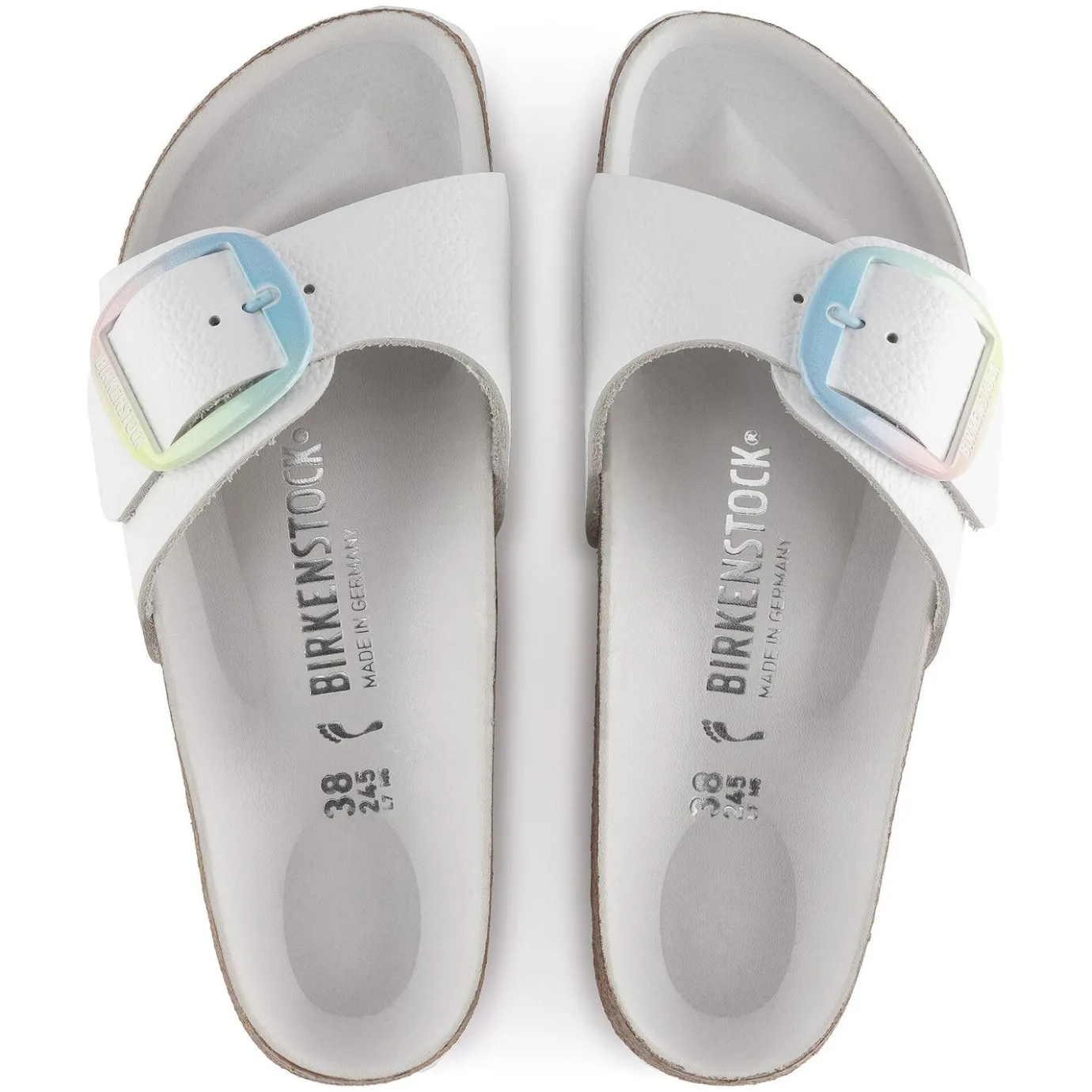 Birkenstock One-Strap Sandals<Madrid Big Buckle White