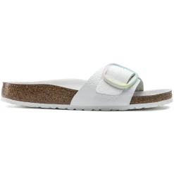 Birkenstock One-Strap Sandals<Madrid Big Buckle White