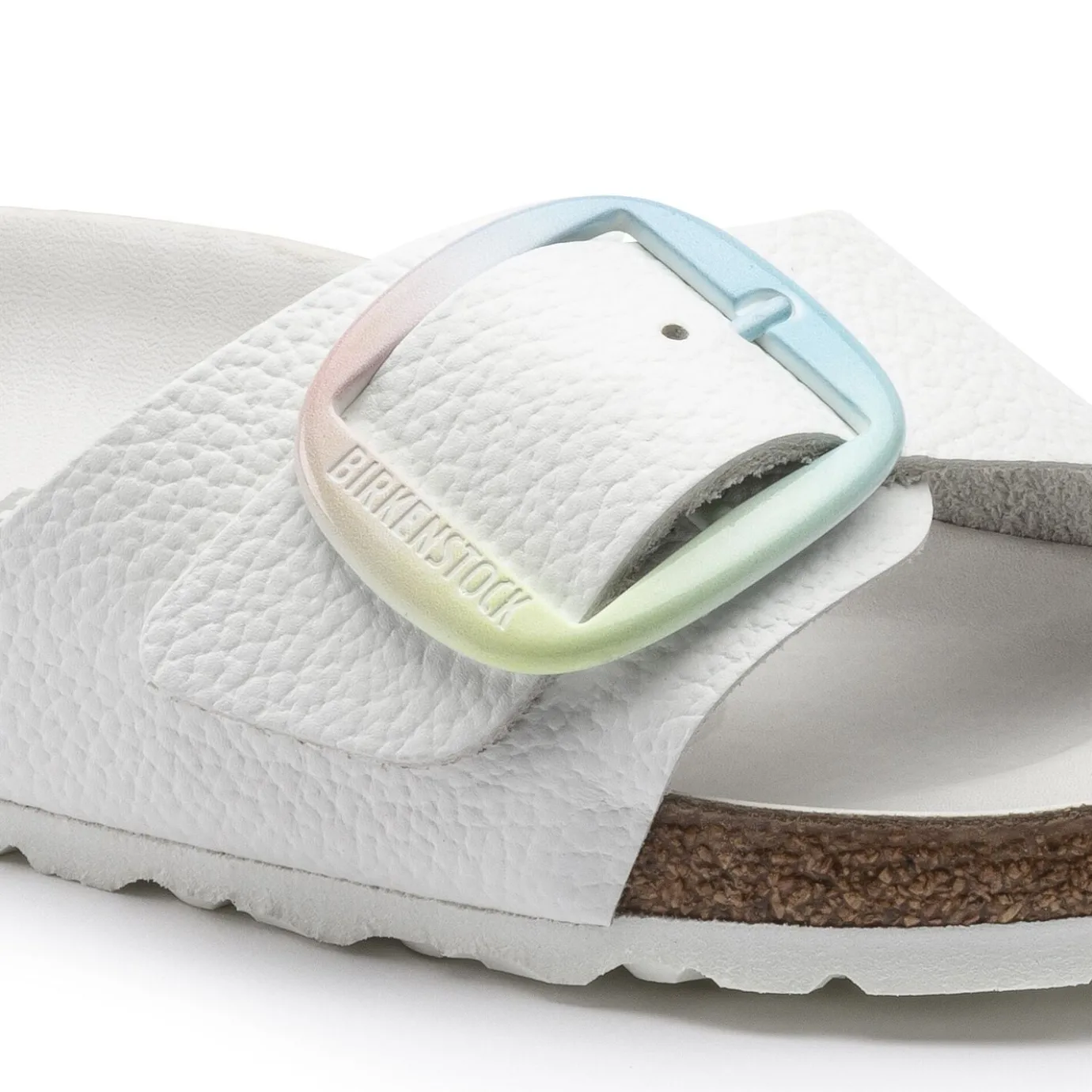 Birkenstock One-Strap Sandals<Madrid Big Buckle White