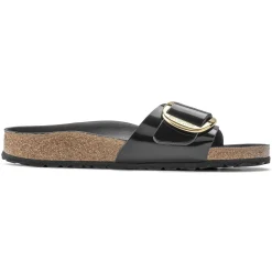 Birkenstock One-Strap Sandals<Madrid Big Buckle High Shine Black
