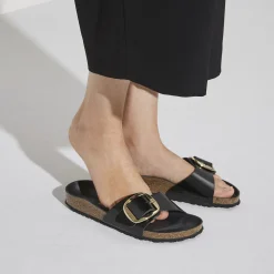 Birkenstock One-Strap Sandals<Madrid Big Buckle High Shine Black