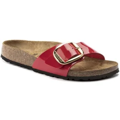 Birkenstock One-Strap Sandals<Madrid Big Buckle Patent Cherry