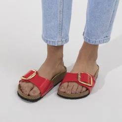 Birkenstock One-Strap Sandals<Madrid Big Buckle Patent Cherry