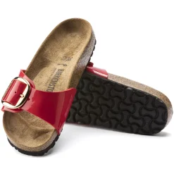 Birkenstock One-Strap Sandals<Madrid Big Buckle Patent Cherry