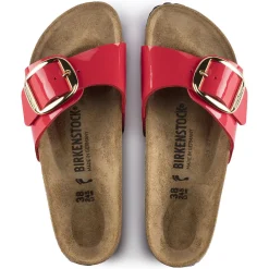 Birkenstock One-Strap Sandals<Madrid Big Buckle Patent Cherry