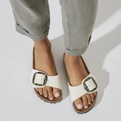 Birkenstock One-Strap Sandals<Madrid Vegan Big Buckle Eggshell