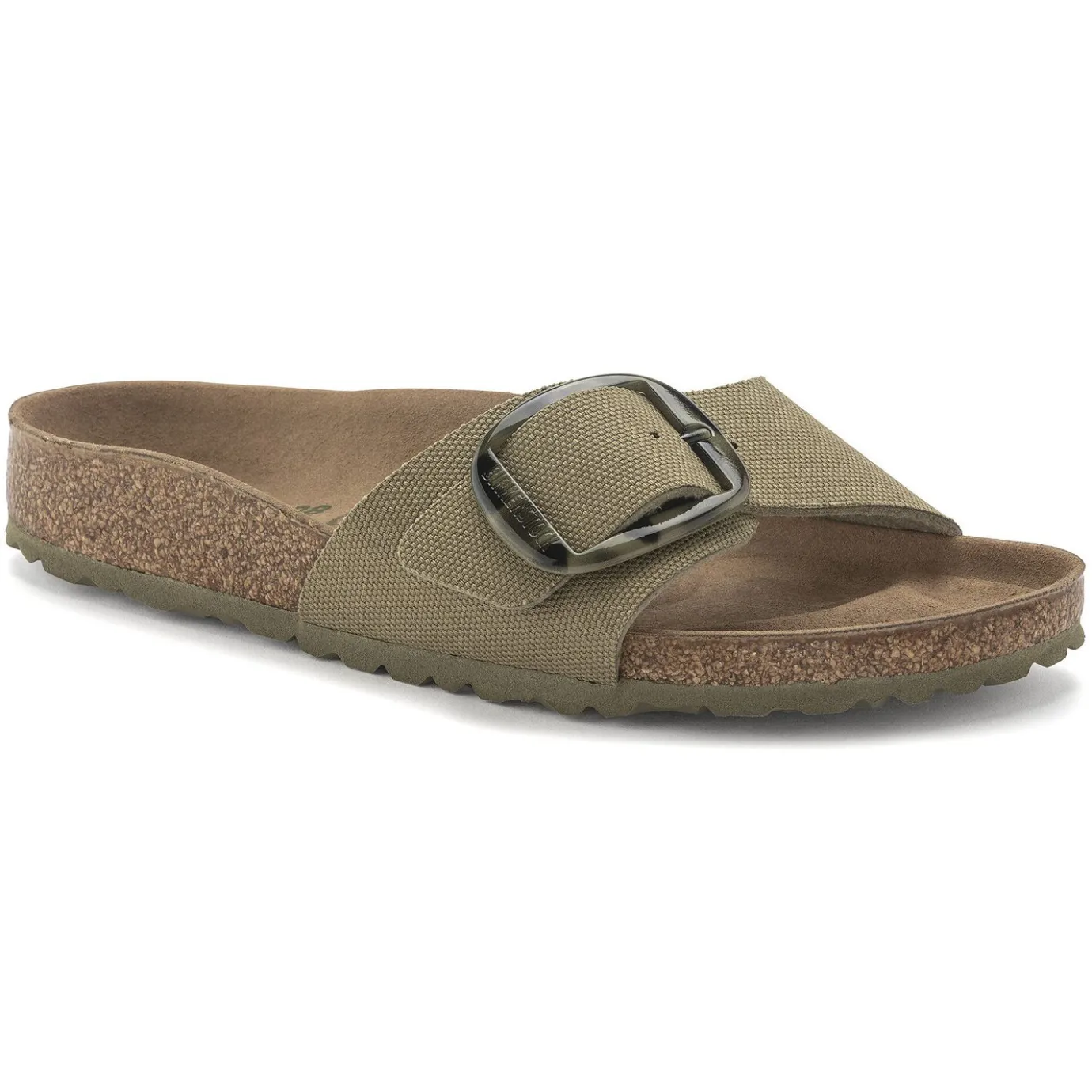 Birkenstock One-Strap Sandals<Madrid Vegan Big Buckle Faded Khaki