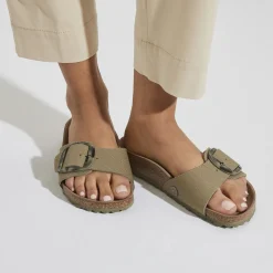 Birkenstock One-Strap Sandals<Madrid Vegan Big Buckle Faded Khaki