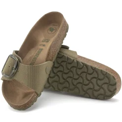 Birkenstock One-Strap Sandals<Madrid Vegan Big Buckle Faded Khaki