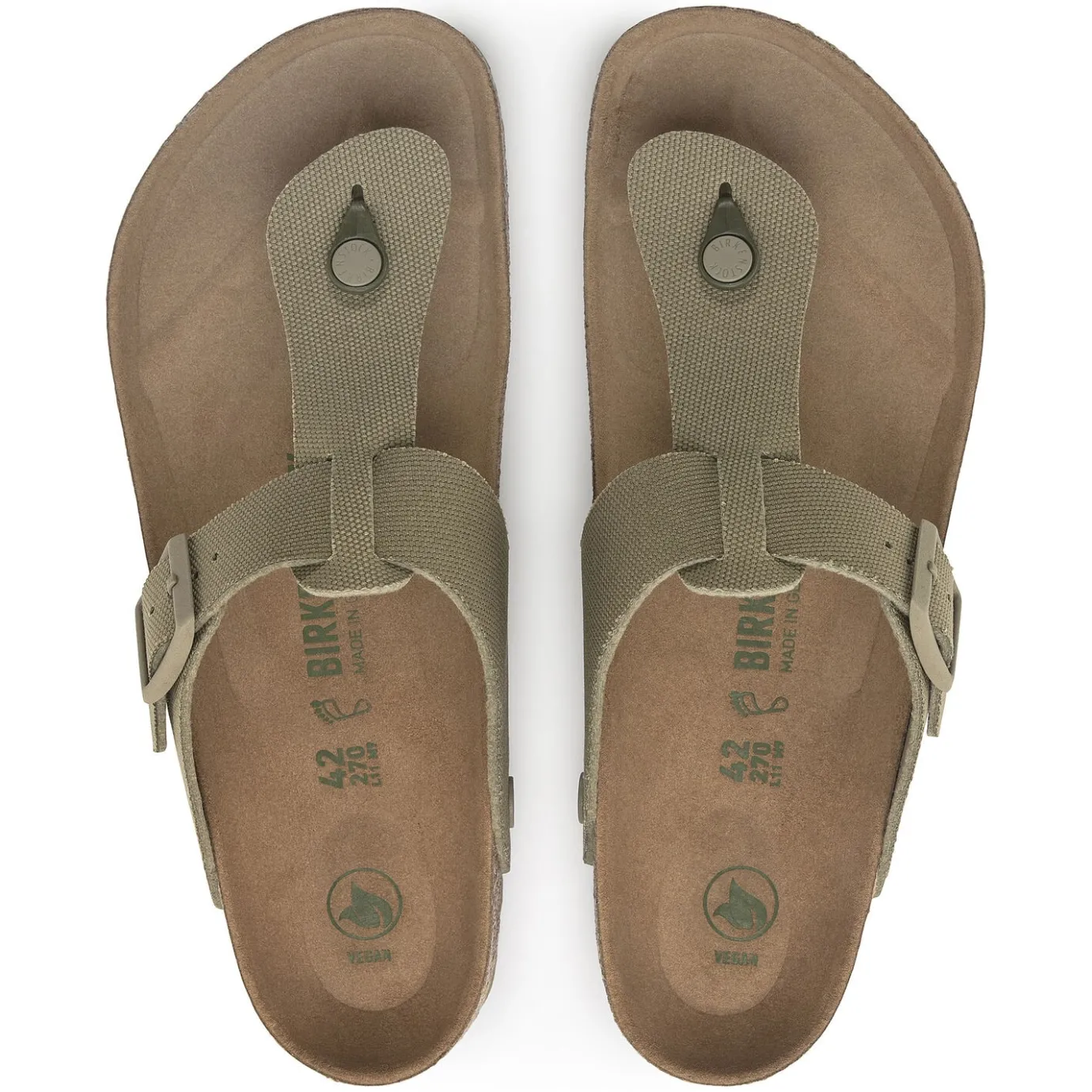Birkenstock Thong Sandals<Medina Vegan Faded Khaki