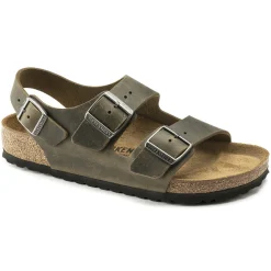 Birkenstock Multi-Strap Sandals<Milano Faded Khaki