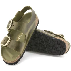Birkenstock Multi-Strap Sandals<Milano Big Buckle Olive Green
