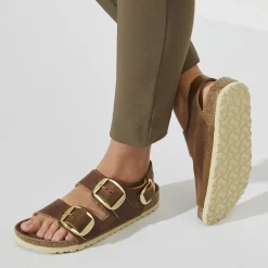 Birkenstock Multi-Strap Sandals<Milano Big Buckle Cognac