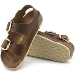 Birkenstock Multi-Strap Sandals<Milano Big Buckle Cognac
