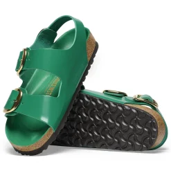 Birkenstock Ankle-Strap Sandals<Milano Big Buckle High-Shine Digital Green