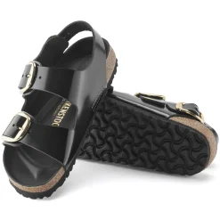 Birkenstock Multi-Strap Sandals<Milano Big Buckle High Shine Black