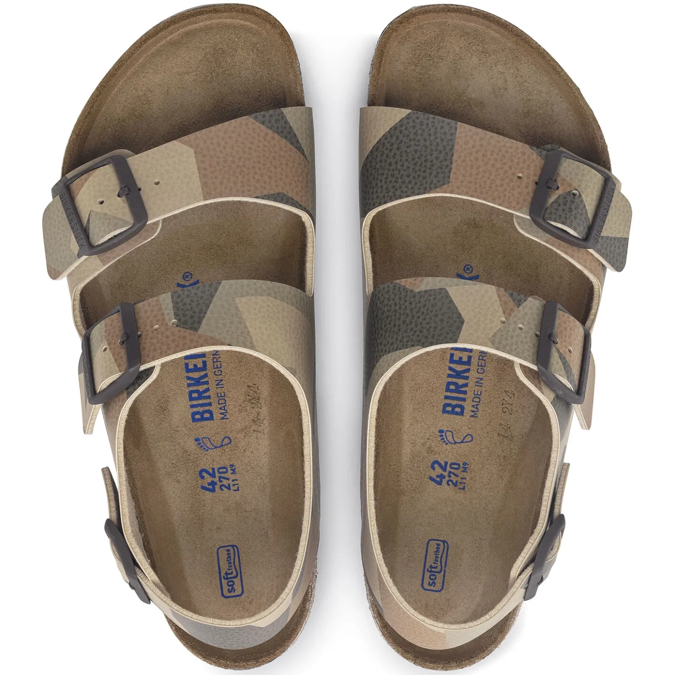 Birkenstock Ankle-Strap Sandals<Milano Bs Desert Soil Geo Camo Core
