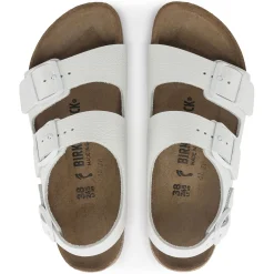 Birkenstock Ankle-Strap Sandals<Milano Bs White