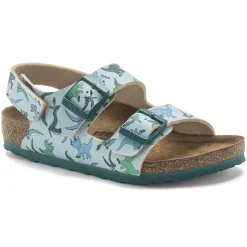 Birkenstock Strap Sandals<Milano Hl Kids Big Dino Light Blue