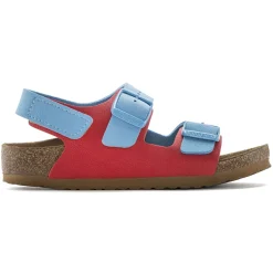 Birkenstock Strap Sandals<Milano Hl Kids Sky Blue/Active Red