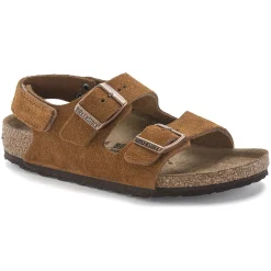 Birkenstock Strap Sandals<Milano Hl Suede Kids Mink