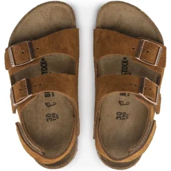 Birkenstock Strap Sandals<Milano Hl Suede Kids Mink