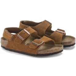 Birkenstock Strap Sandals<Milano Hl Suede Kids Mink