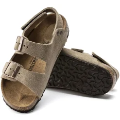 Birkenstock Strap Sandals<Milano Hl Suede Kids Taupe