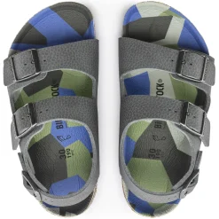 Birkenstock Strap Sandals<Milano Kids Desert Soil Camo Gray