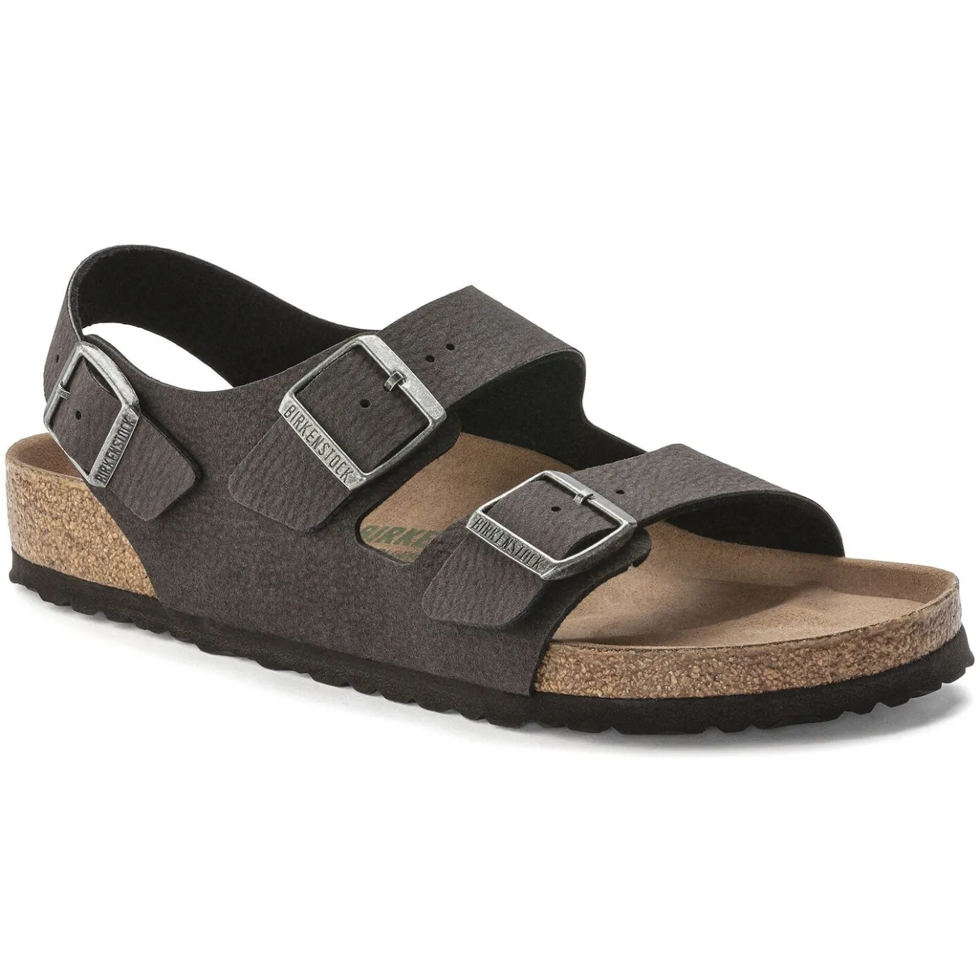 Birkenstock Ankle-Strap Sandals<Milano Vegan Desert Dust Black