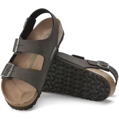 Birkenstock Ankle-Strap Sandals<Milano Vegan Desert Dust Black