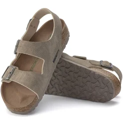 Birkenstock Ankle-Strap Sandals<Milano Vegan Desert Dust Gray Taupe