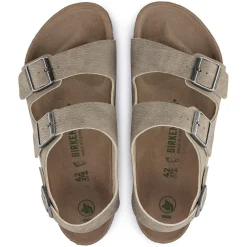 Birkenstock Ankle-Strap Sandals<Milano Vegan Desert Dust Gray Taupe