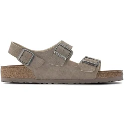 Birkenstock Ankle-Strap Sandals<Milano Vegan Desert Dust Gray Taupe