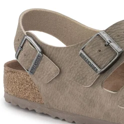 Birkenstock Ankle-Strap Sandals<Milano Vegan Desert Dust Gray Taupe