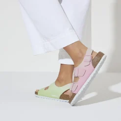 Birkenstock Ankle-Strap Sandals<Milano Vegan Candy Pink/Faded Lime