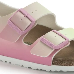 Birkenstock Ankle-Strap Sandals<Milano Vegan Candy Pink/Faded Lime