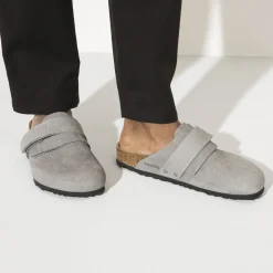 Birkenstock Clogs<Nagoya Desert Buck Whale Gray
