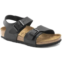 Birkenstock Strap Sandals<New York Kids Black