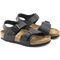 Birkenstock Strap Sandals<New York Kids Black
