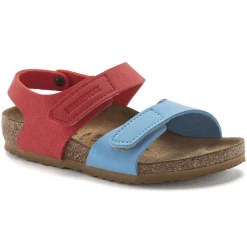 Birkenstock Strap Sandals<Palu Kids Logo Bs Sky Blue/Active Red
