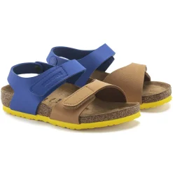 Birkenstock Strap Sandals<Palu Kids Logo Bs Caramel/Ultra Blue