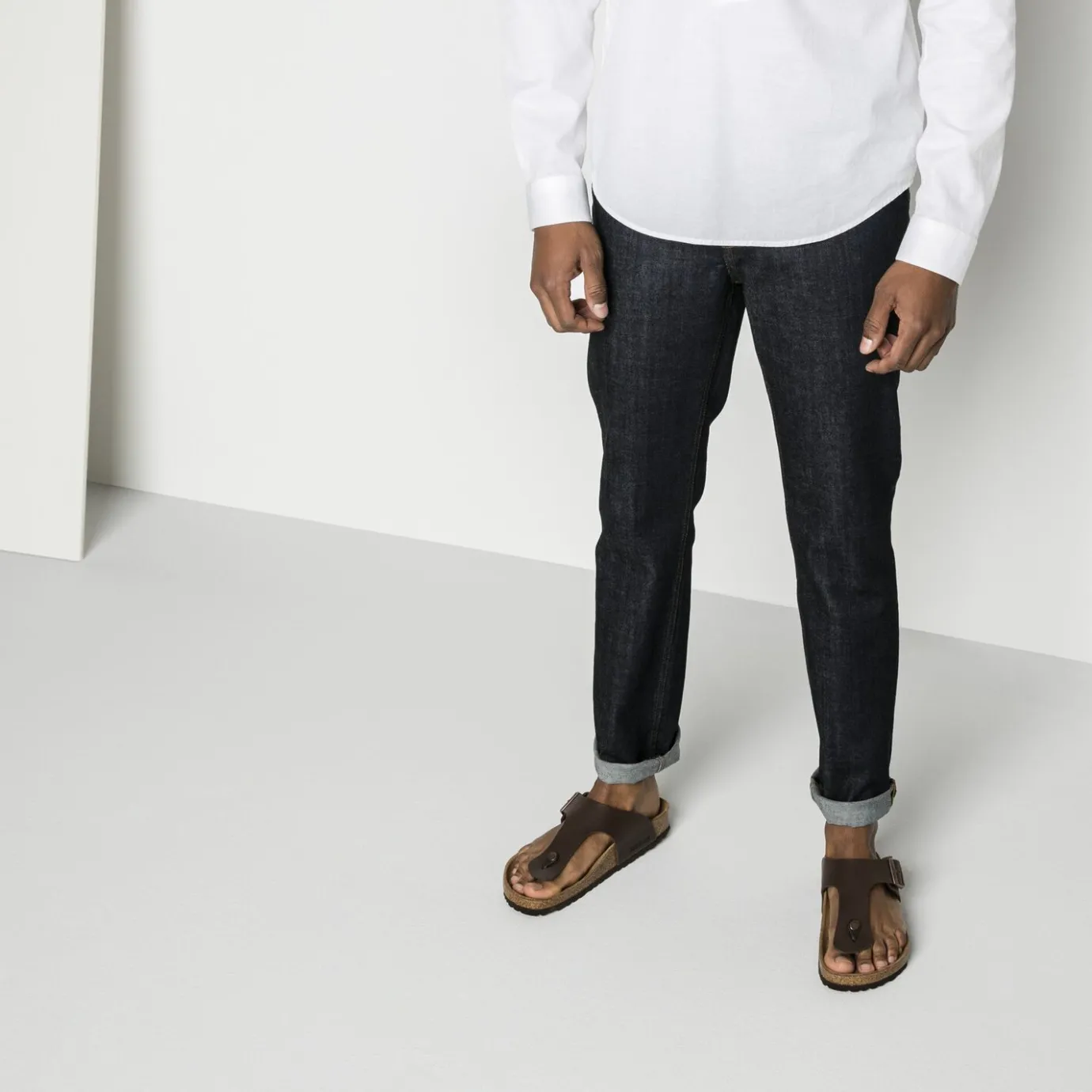 Birkenstock Thong Sandals<Ramses Dark Brown
