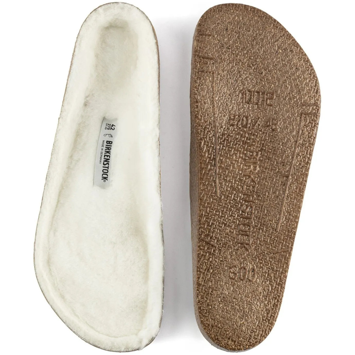 Birkenstock Slippers<Replacement Shearling Footbed Zermatt / Andermatt White
