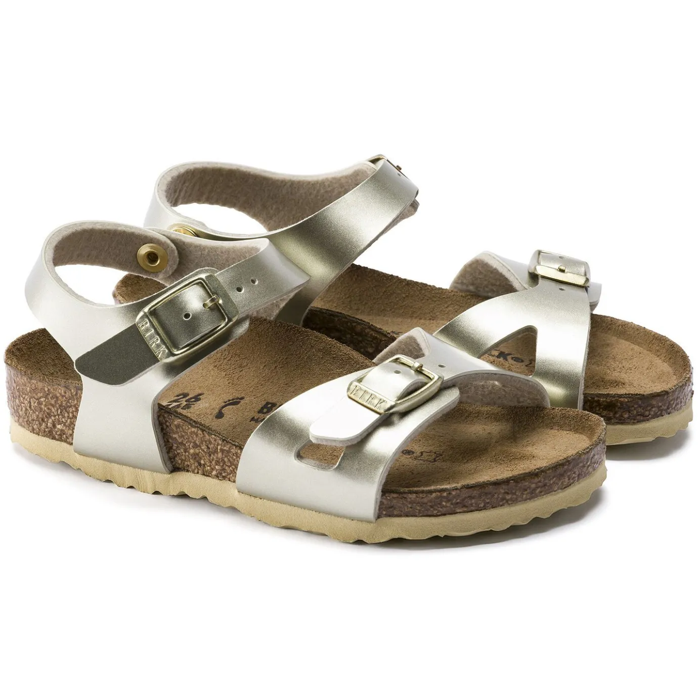 Birkenstock Strap Sandals<Rio Kids Electric Metallic Gold