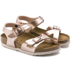 Birkenstock Strap Sandals<Rio Kids Electric Metallic Copper