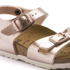 Birkenstock Strap Sandals<Rio Kids Electric Metallic Copper