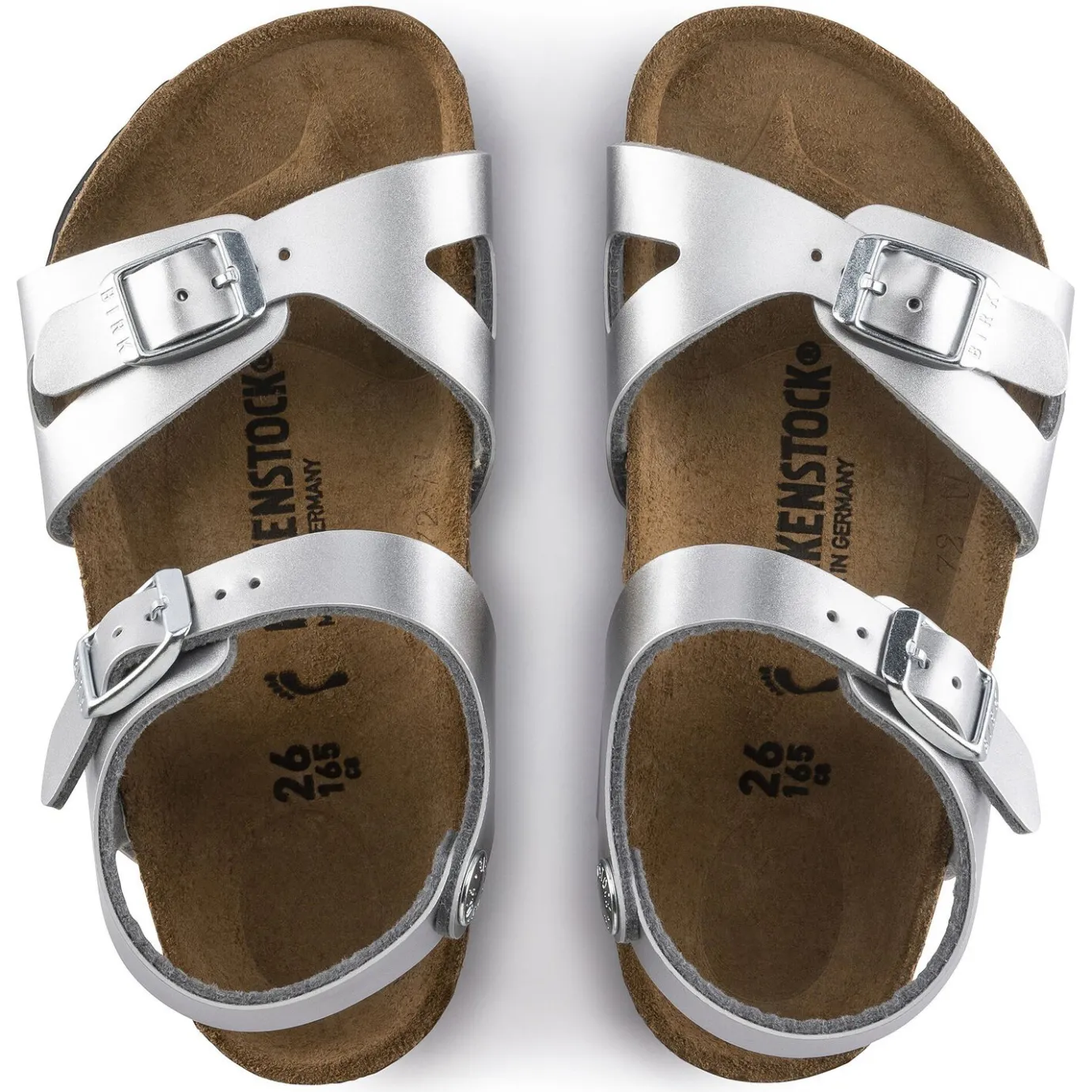 Birkenstock Strap Sandals<Rio Kids Electric Metallic Silver