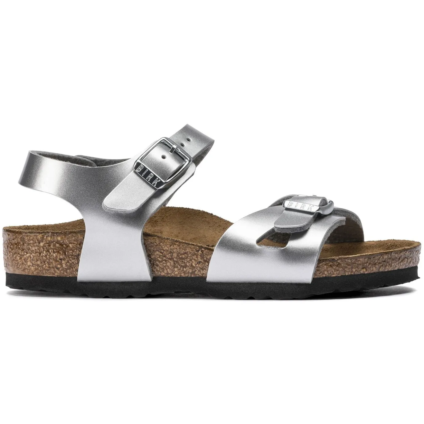 Birkenstock Strap Sandals<Rio Kids Electric Metallic Silver